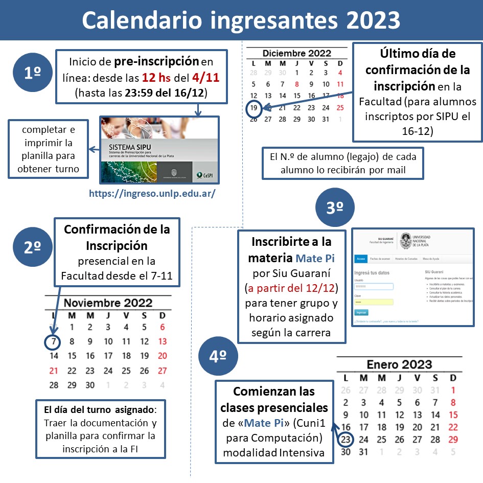 Calendario matepi verano