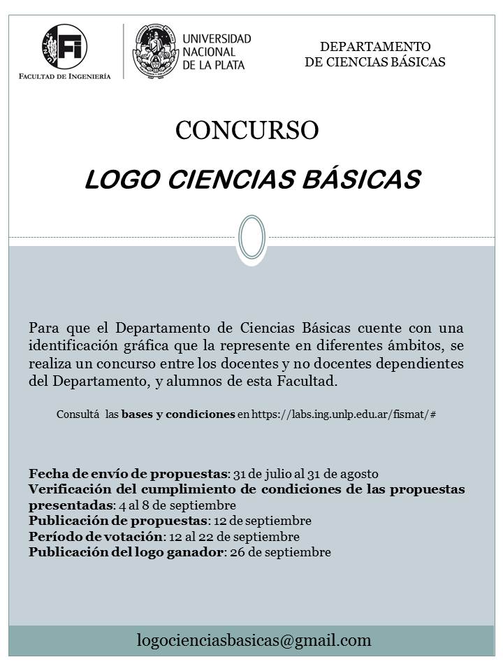 Concurso logo Departamento de Ciencais Básicas