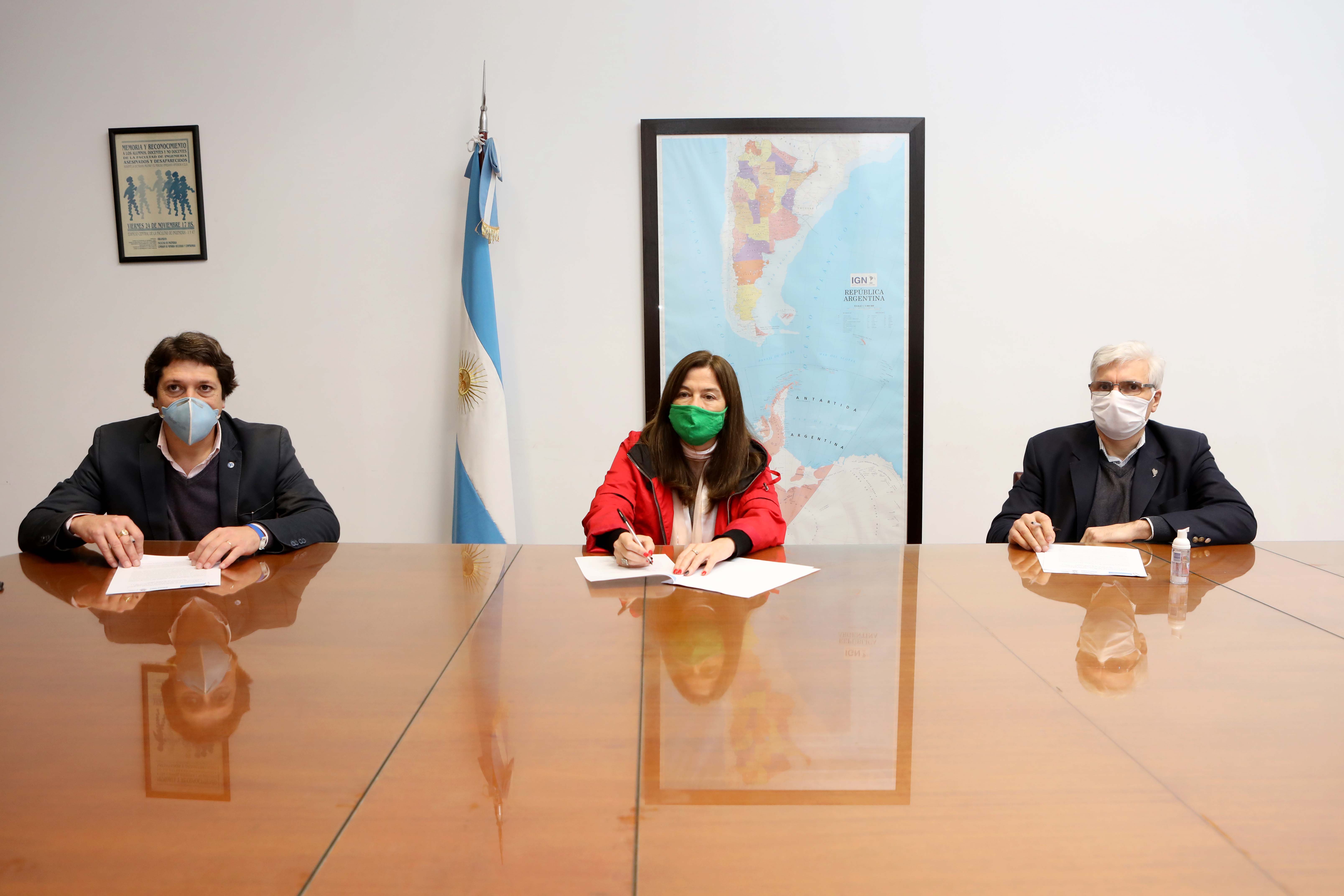 Horacio Frene, Estela Díaz y Marcos Actis