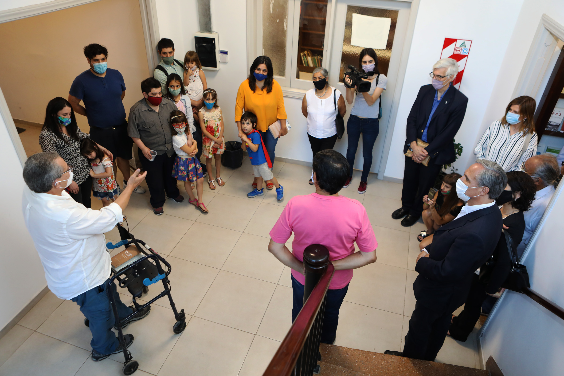 Inauguración de la Biblioteca Popular.