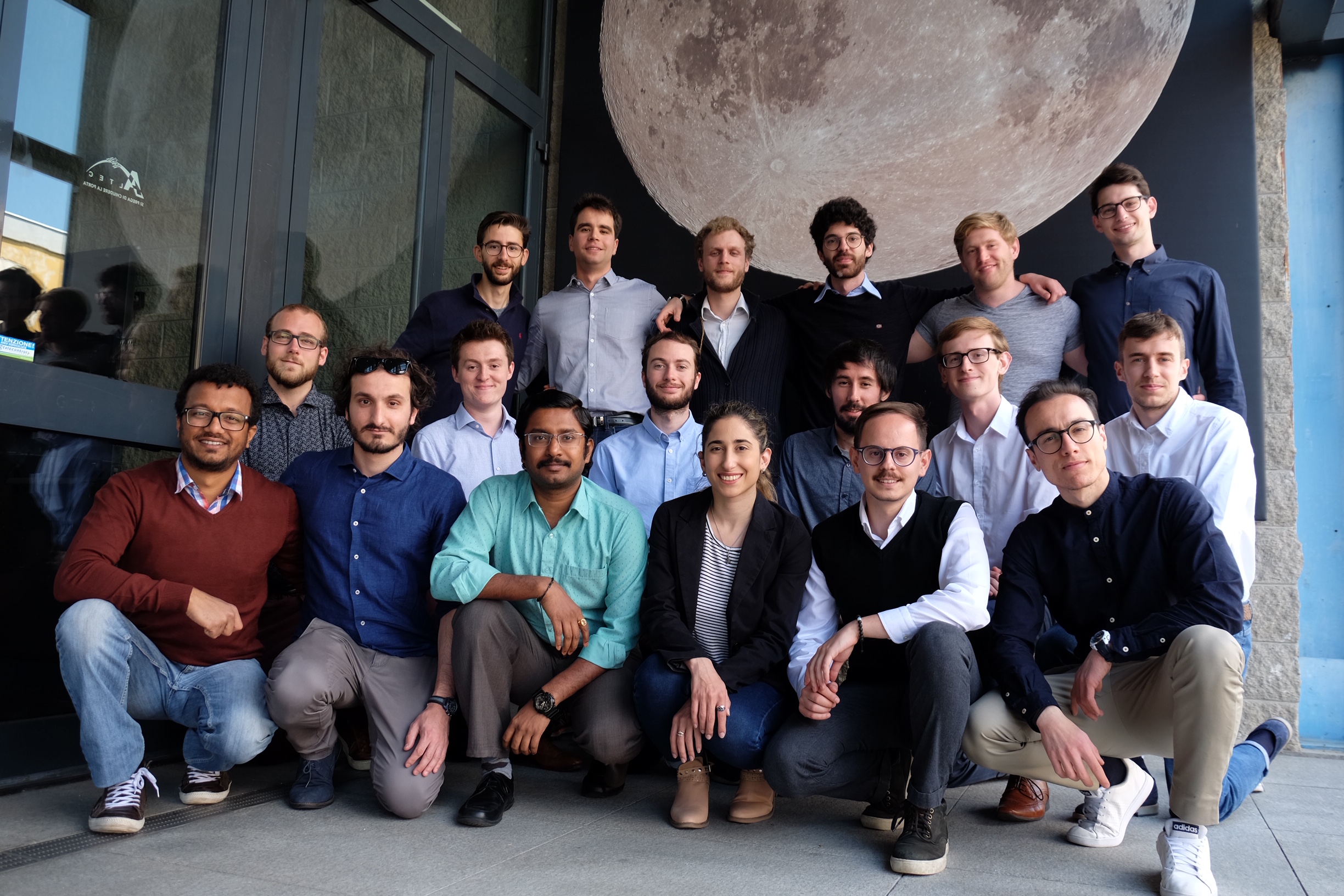 La ingeniera en Turin, como integrante del grupo de SEEDS XI, proyecto en el que participó para su tesis